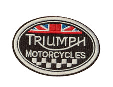 TRIUMPH MOTORCYCLES - Biker British Racing - Embroidered Sew/Iron-On Patch picture