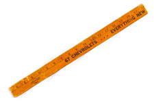 1967 Chevrolet Bowtie Advertising Ruler Yardstick Shickshinny PA Luzern Co picture