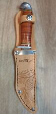 Vtg Estwing Sportsman Hunting Fishing Fixed Blade Knife Made In Finland Sheath picture