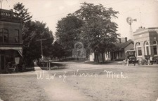 Street View Warren MI Michigan 1914 RPPC Photo Postcard COPY picture