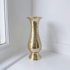 Premium Brass Flower Vase, Vintage Brass Vase for Home Decor, Vase Centrepiece picture
