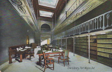 FORT WAYNE, IND.  POSTCARD Law Library, Interior View, 1907 picture