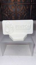 HTF Fenton White Milk Glass Satin Logo/Sign picture