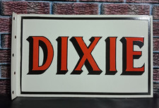 Dixie  Porcelain Enamel Sign 18x10 Inches 2 Side picture