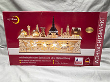 German Light Zone Wooden LED Christmas Village w/ Timer Christmas Decor picture