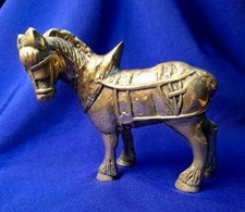 Vintage Solid Brass Horse Figurine 3.75