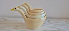 Vintage Nesting Goose Measuring Cups Set of 4 Melamine Country Grandmacore MCM picture