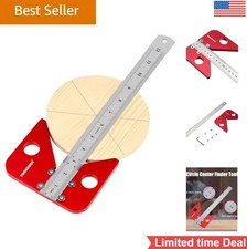Circle Center Finder Tool Lathe Marking Aluminum Alloy 12 Inch Ruler Woodworking picture