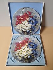 ROYAL DOULTON Floral Plate HAHN VIDAL FROM COUNTRY BOUQUET/ Set Of 2 picture