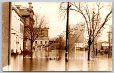 K55/ Parkersburg West Virginia RPPC Postcard c1937 Flood Disaster Juliana St 123 picture
