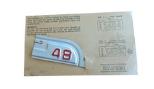 1948 NOS CALIFORNIA Passenger Car License Plate Metal Corner Tag 1947 YOM E picture
