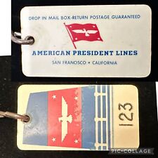 American President Lines Cruise Liner Cabin Room Key #123 San Francisco, Calif. picture
