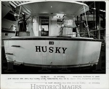 1981 Press Photo Richard Goodwin's stolen boat at the Lauderdale Yacht Basin picture