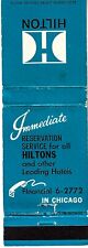 Hilton Hotels  FS  Empty Matchbook Cover Chicago picture
