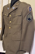 WWII M1926 Spec 8-31B Service Coat 144th Infantry Regt Texas NTL GRD (4th TEXAS) picture