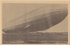 German Navy Zeppelin L1 Photo Postcard Hamburg-Fuhlsbuttel Airship Unused 1913 picture