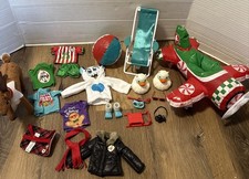 Lot Of Elf On The Shelf Doll Clothing Accessories Props Pet Reindeer Plane Yeti picture