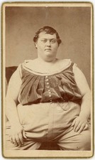 ANTIQUE 1890s LARGE MAN SAILOR COSTUME POSSIBLE CIRCUS PERFORMER CDV PHOTO OHIO picture