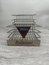 Original Tom’s Peanut Wire Display Shelf 1950s RARE ADVERTISING  picture