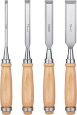 ⭐NEW⭐ 4-Piece Wood Chisel Set, Professional Wood Woodworking Tools picture
