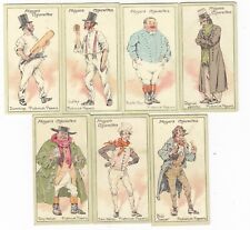 7 1923 CHARLES DICKENS Cards PICKWICK PAPERS Cricket Dumking Luffey The Fat Boy picture