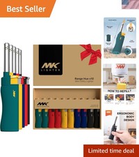 Ergonomic Candle Lighter 10-Pack - Windproof & Refillable for All Occasions picture