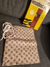 Vintage Rexall Heating Pad 1970s Original Box Little If Any Use Purple Pattern picture