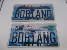 VTG CALIFORNIA Protect Our Coast, Whale,WYLAND 2 License Plate 