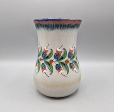 Vintage Erandi Pottery Handpainted Floral Mexican Folk Art 6.25