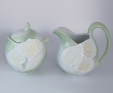 Calla Lily Porcelain Sugar & Covered Creamer Set by Cosmos picture
