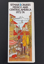 T.S.S. FAIRSEA Sitmar Cruises Deck Plan Brochure Central America Mexico 1973/74 picture