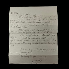 WWI 134th Field Artillery 1st Lieut.. E. V. McKey Jr. A.E.F. Soldier's Letter picture