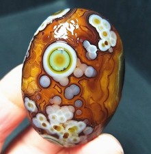 Rare 34.5G Natural Gobi Agate Eyes Agate/stone Madagascar A5058 picture