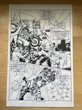 BABY ANGEL X #3 comic art HALF SPLASH BAD GIRL ON MOTORCYCLE SHOOTS UNDEAD picture