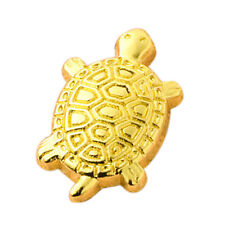 Miniature Alloy Golden Money Turtle Statue Figurine Lucky Tortoise Wealth Luck picture