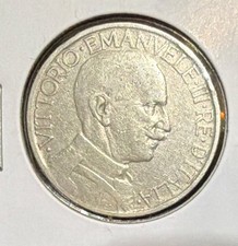 1924R ITALY 2 LIRE NICKEL COIN-29.1MM-VITTORIO EMANUELE III-KM#63 picture