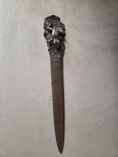 French antique vintage bronze letter opener.   Art Nouveau. picture