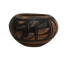 Navajo Seed Pot Jerry Whitethorne Arizona Native American Polychrome Signed 1.75 picture