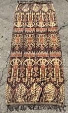 Vintage Indonesian Ikat Hinggi Textile Ceremonial Wrap Tribal 96”x39” READ* B picture