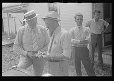Photo:New Carlisle Ohio Farmland Auction 1938 Men Checking Money FSA picture