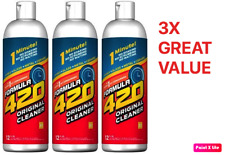 Formula 420 Glass Metal Ceramic Pipe Cleaner 12 Oz Bottles 3 Pack  picture