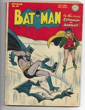 Batman 39 1947 DC Comics VG- 3.5 Catwoman Robin Commissioner Gordon picture