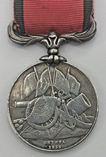 1855 OTTOMAN EMPIRE TURKEY CRIMEA ORIGINAL SILVER MEDAL ITALY SARDINIAN ISSUE picture