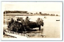 1929 Boat Harbor Lake View Winnipeg Beach Manitoba Canada RPPC Photo Postcard picture