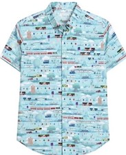 NWT 2026 Disney Parks RSVLTS WDW Transportation Monorail Button Up Shirt|Adult picture