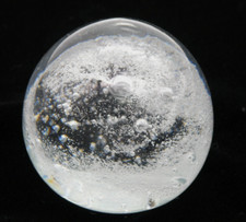 Vintage Art Glass Handmade Paperweight 2.25