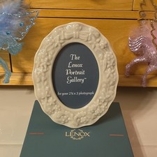 Vintage Lenox Porcelain Picture Frame Wedding Promises Collection- 2.5