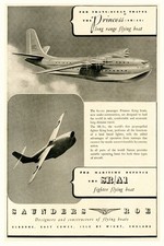 ✈️Saunders-Roe Vintage Airplane Poster - SR.A1 Flying Boat Print🛩️ - 24x36” picture