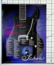 Schon Guitars 1980s Advertisement Flyer Neal Schon Vintage Ephemera NAMM picture