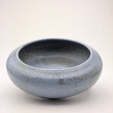 Antique Fulper Art Pottery 6” Low Bowl c.1909–17 Vasekraft Blue/Green Early Mark picture